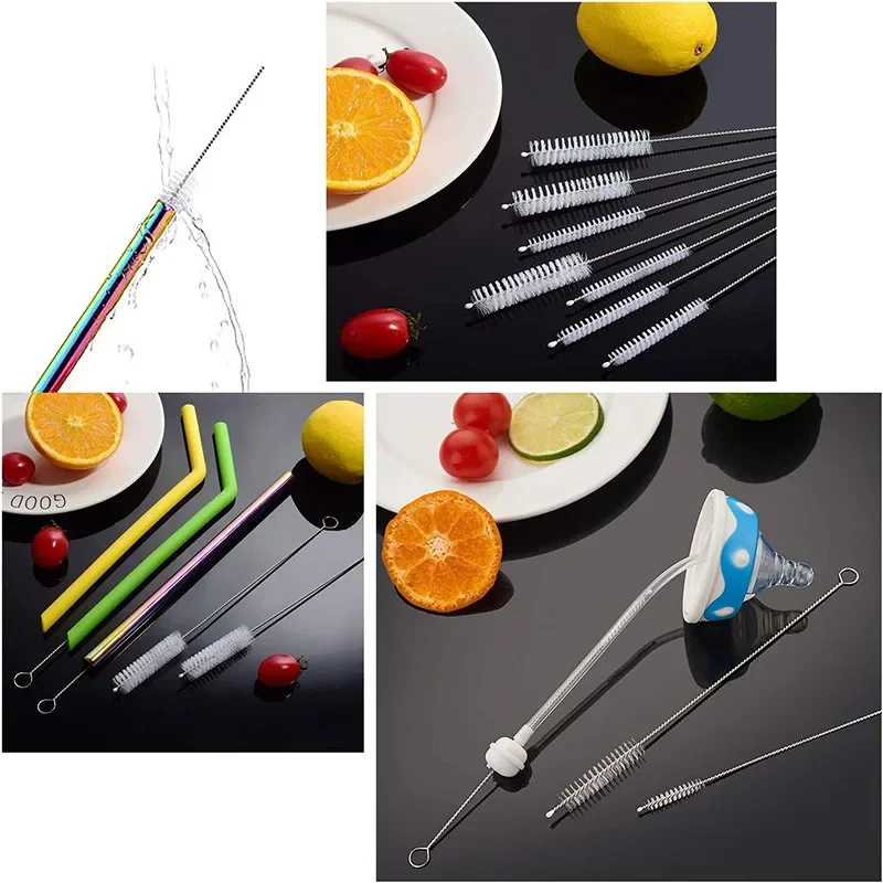 

10PCS Nylon Stainless Steel Tobacco Cleaning Brushes Set Accessory For Tobacco Pipe Smoke Tube Cleaning Tools