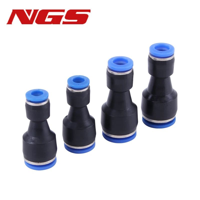 PG Gas Tube Fast Connector  Convert 6mm to 4mm ,8mm to 6mm Pneumatic Fittings Air Pipe Joint For Hose