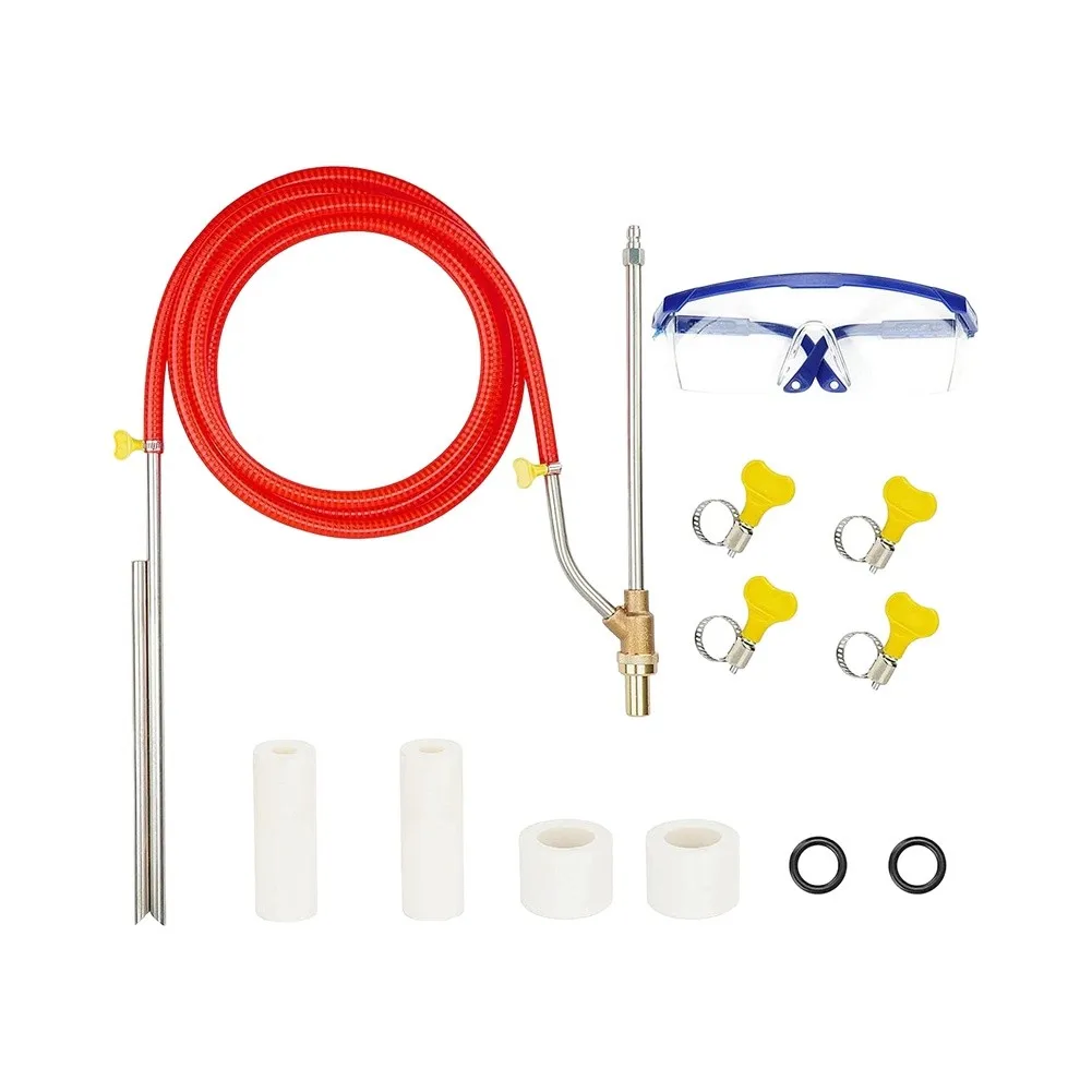 Wet For Sandblaster Kit 5000PSI Dustless Abrasive Blasting Attachment With Hose Nozzle For Pressure Washer Rust Removal Tool