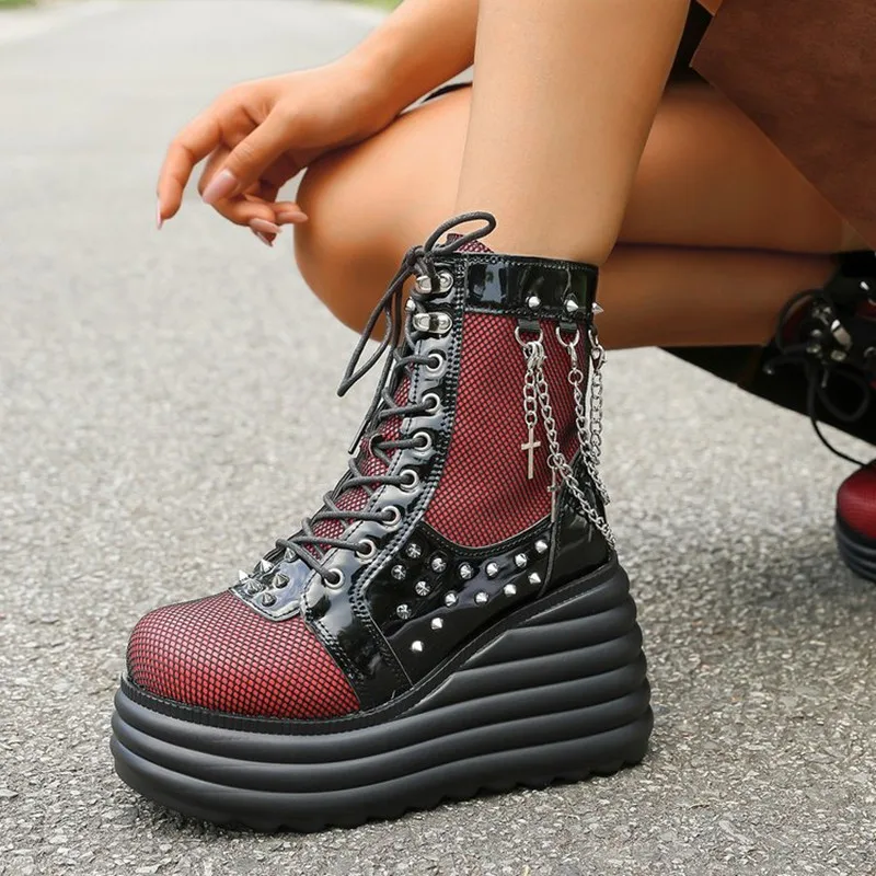 

Новые дизайнерские женские ботинки 2026 года: модные платформы, высококачественные кожаные сапоги класса люкс, женская обувь в стиле ретро-готика