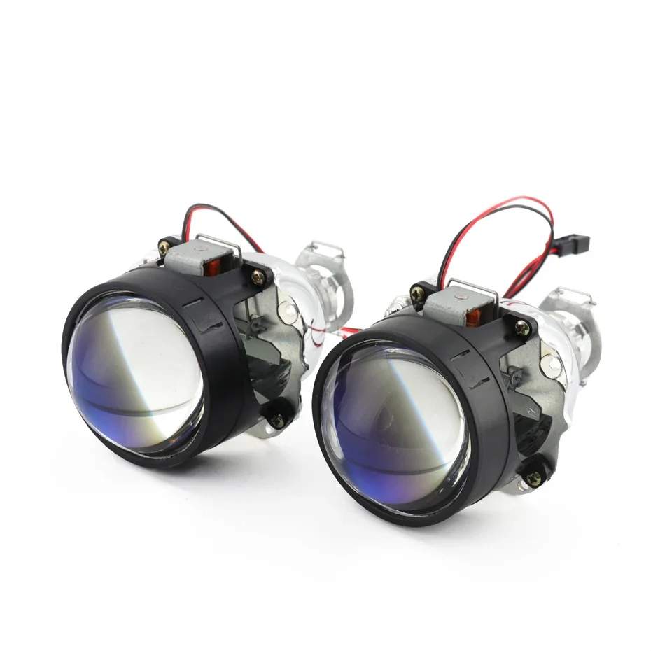 RONAN-proyector bi-xenon MINI H1 de 2,5 pulgadas, lente LED cuadrada 8,1 X5, Ojos de Ángel, DRL, blanco, Switchback, amarillo, Retrofit H4 H7, faro de coche