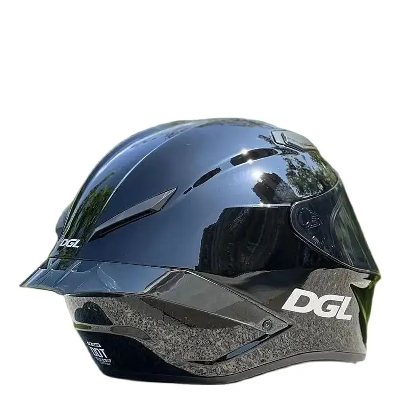 Männer und Frauen fahren großen Spoiler Motorrad helm Voll gesichts motorrad helm casco casque dgl original hells ch warzer Helm