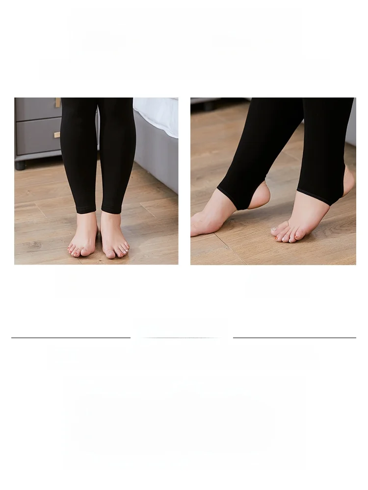 Thiened Fce 여성 요가 팬츠 원피스 베이스 레이어 팬츠 겨울용 플러스 사이즈 코튼 바지 대형 사이즈용