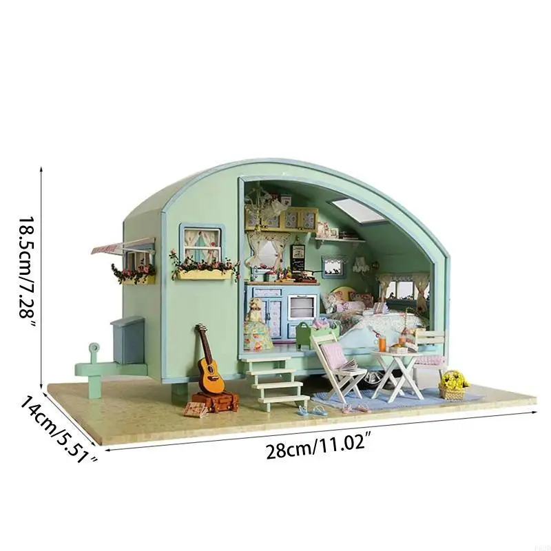F62D DIY Miniaturowy zestaw do rzemieślniczego zestawu do domu zabawki