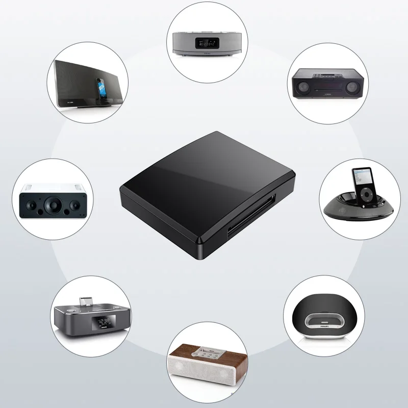 30Pin بلوتوث 5.4 استقبال الصوت HIFI ضياع ستيريو الموسيقى اللاسلكية محول A2DP ل 30 دبوس جاك التناظرية المتكلم للكمبيوتر سيارة