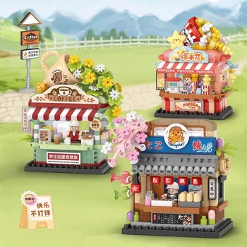 LOZ Building Blocks: Negozio Di Riso Cinese Con Pollo E Carrello, Modellino Da Costruire 501 Pezzi, Giocattolo Educativo 6+