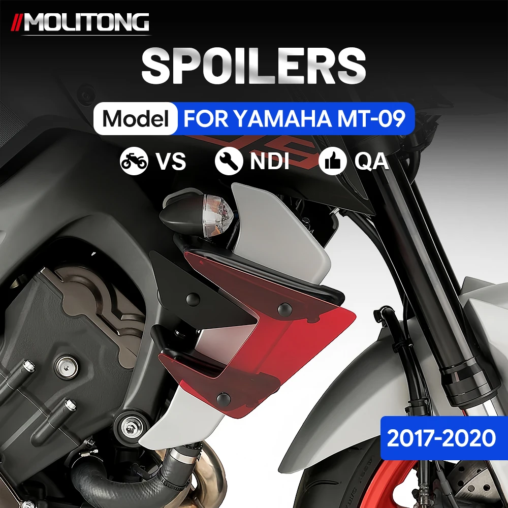 

Motorcycle For Yamaha MT 09 2020 2019 2018 2017 Aerodynamic Fixed Winglet Fairing Wing Downforce Spoilers Wing Kit