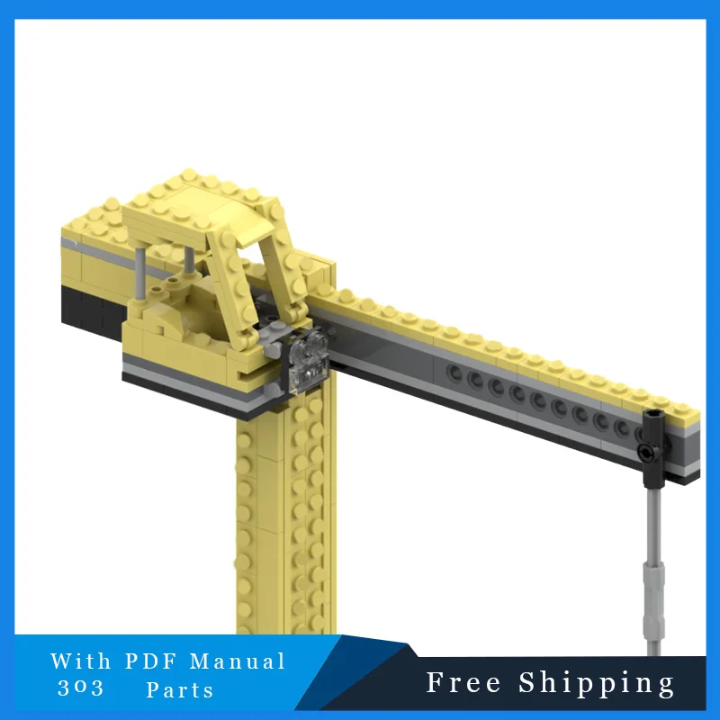 ชุดตัวต่อ 303 ชิ้น รุ่น City Building Crane MOC ของเล่นตัวต่อสร้างสรรค์ สำหรับเด็ก ของขวัญวันเกิด