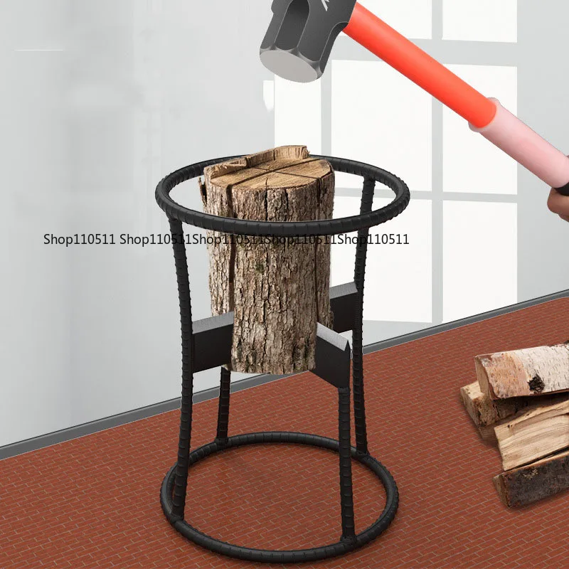 Portable Iron Splitting Wedge, Labor Saving Firewood Splitter Handheld Wood Splitting Tool for Home Outdoor Use