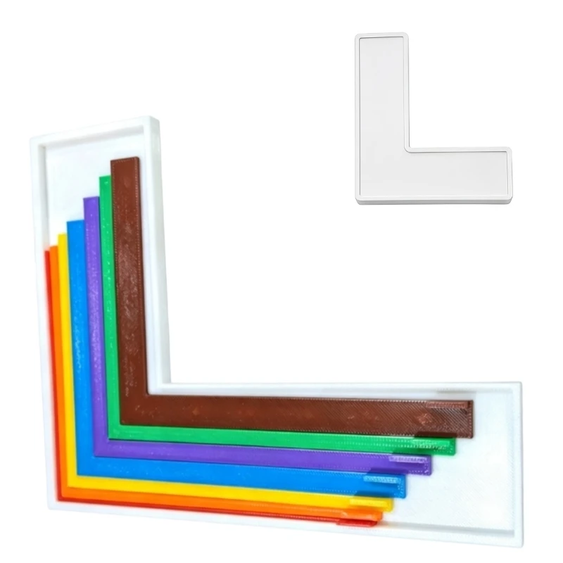 F68B Card making alignment guide with 5 rails and tray for paper crafts