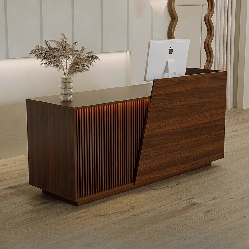 

Beauty White Bar Luxury Hotel Restaurant Display Reception Desks Executive Trendy Furniture Shop Modern Reception Desks