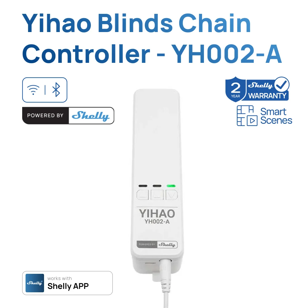Yihao Blinds Chain Controller Powered by Shelly Smart Automatic Window Shades Performance Flexible Adjustable Limit Positions