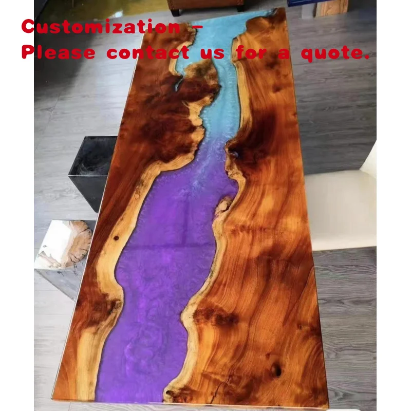 

custom.Epoxy Resin Table Walnut Unique River Restaurant Dining Wooded Tops Table Epoxy Resin Table Top