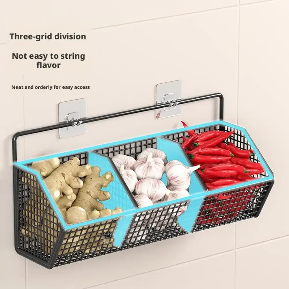Wall Mounted Kitchen Storage Basket Image 4