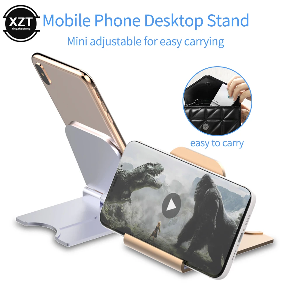 Universal Mobile Phone Holder Desktop Tablet Holder for iphone 13 pro max iPad Samsung Adjustable Foldable Cell Phone Desk Stand