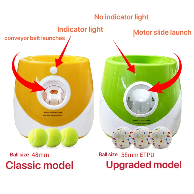 Dog Launcher Automatic Dogs Chase Toy Tennis Throwing Pinball Machine Fun Interactive Throw Rechargable Catapult USB Charging 2