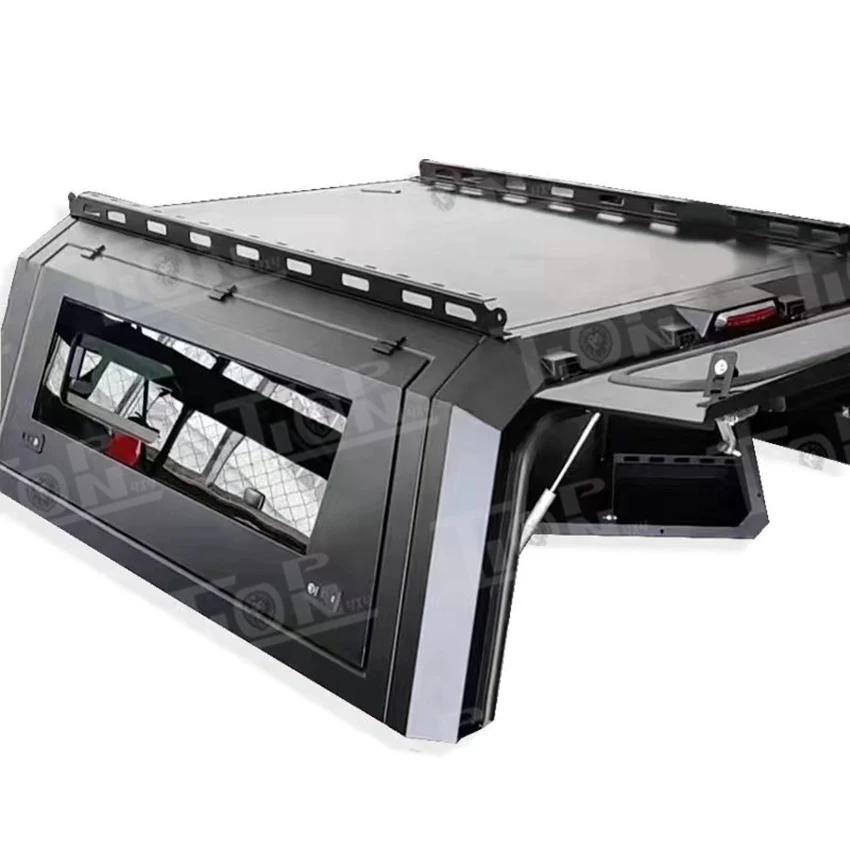 

Оптовая продажа с фабрики, пикап, черный стальной чехол для кровати, навес, водонепроницаемый чехол для грузовика для Hilux Revo Vigo tacoma Ranger 5,5 футов