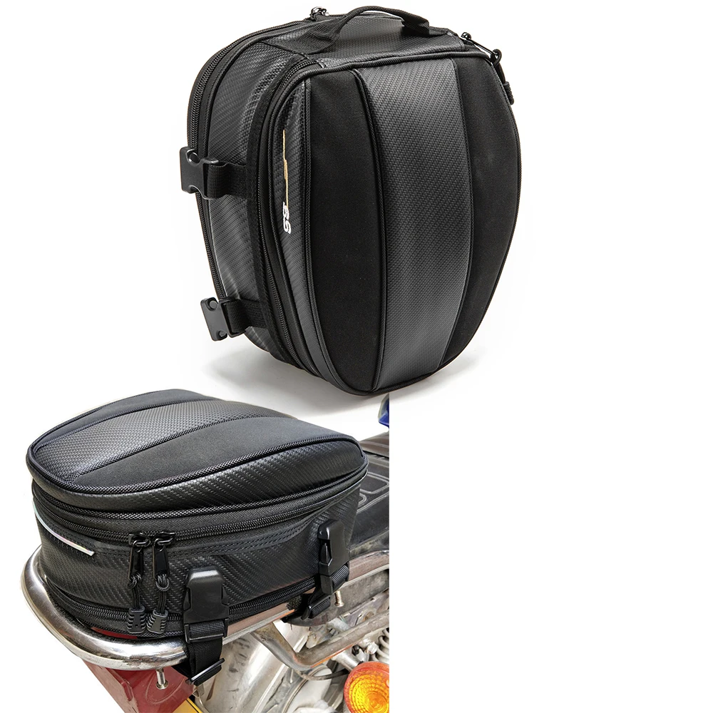 Motorcycle Accessories Waterproof Leather Rear Hump Bag Fit For Kawasaki Z400 Z650 Z900 Z1000 2008-2024 Back Seat Storage Bag