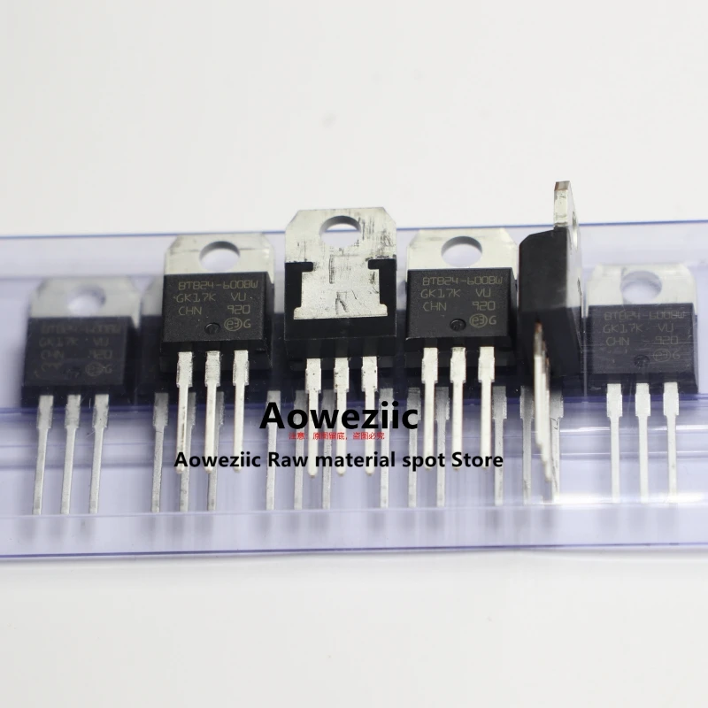 Aoweziic 100% جديد المستوردة الأصلي BTB24 BTB24-600BRG BTB24-600B BTB24-600BWRG TO-220 ترياك 25A/600 فولت BTB24-600BW