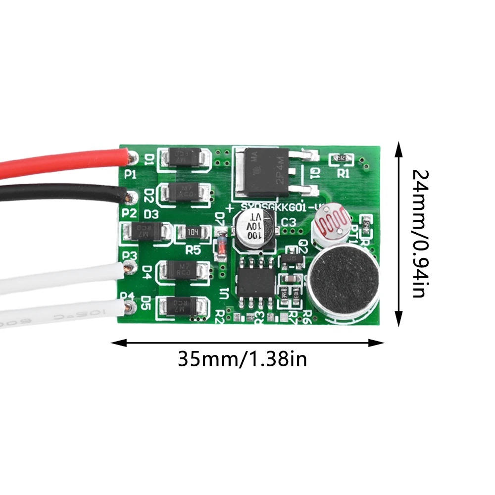 Home Improvement Smart Switches Module 220V Detector Acousto optic Sensor Intelligent Auto on Off Light Switch Accessories