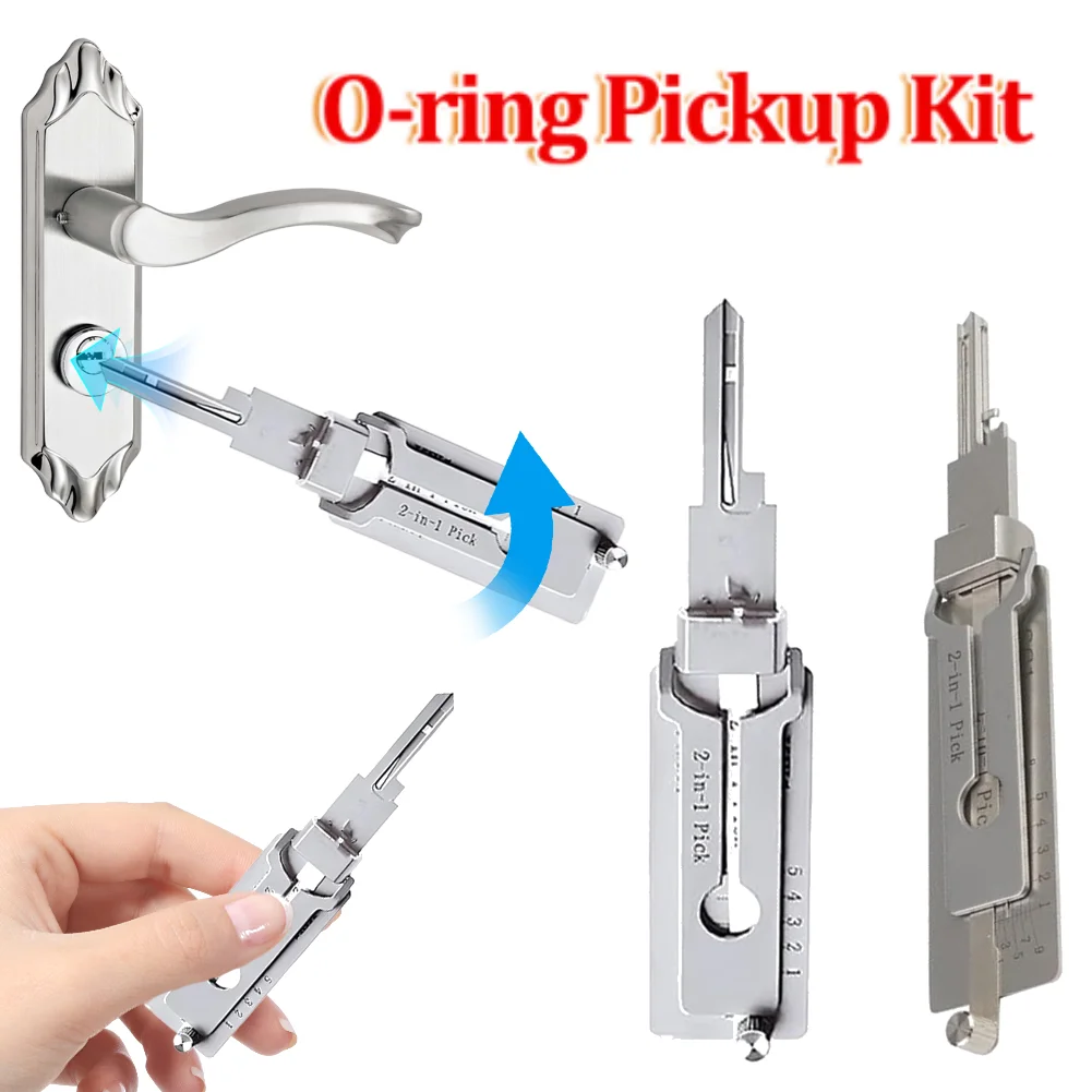 SS001 Key Decoder Hook Tool Pickup Hand Tool Stainless Steel Precision Tool O-ring Pickup Kit Maintenance Repair Kit ﻿