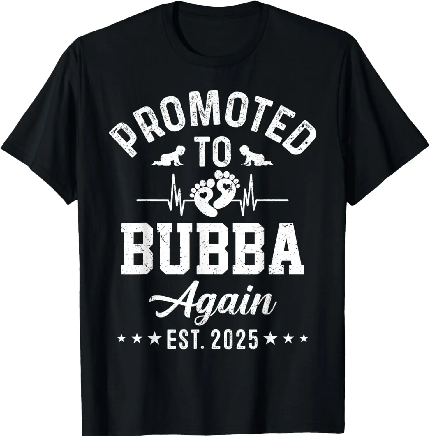 

Футболка с объявлением о беременности Bubba Again Est 2025г.