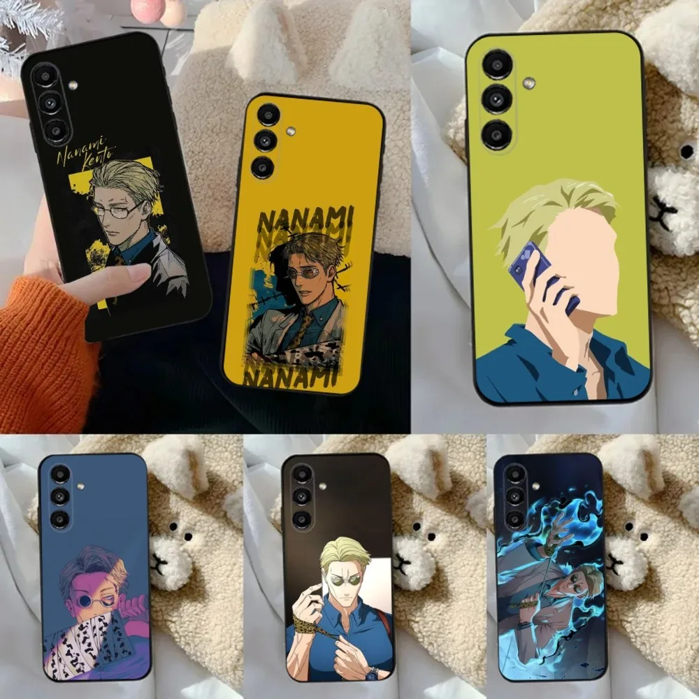 N-Nanami Jujutsu Kaisen   Phone Case For Samsung S24,23,22,30,21,10,9,Ultra,Plus,Lite,FE,5G Black Soft Case