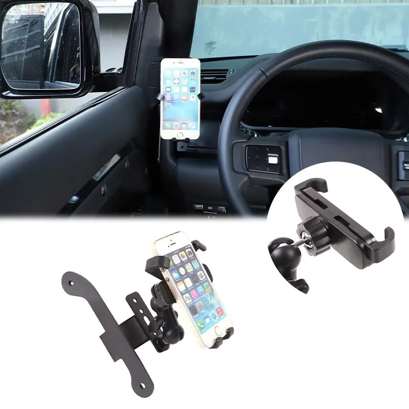 

Держатель для телефона на ручку передней стойки автомобиля, кронштейн для GPS-навигатора, подставка для Land Rover Defender 90 110 130 2022, аксессуары для интерьера