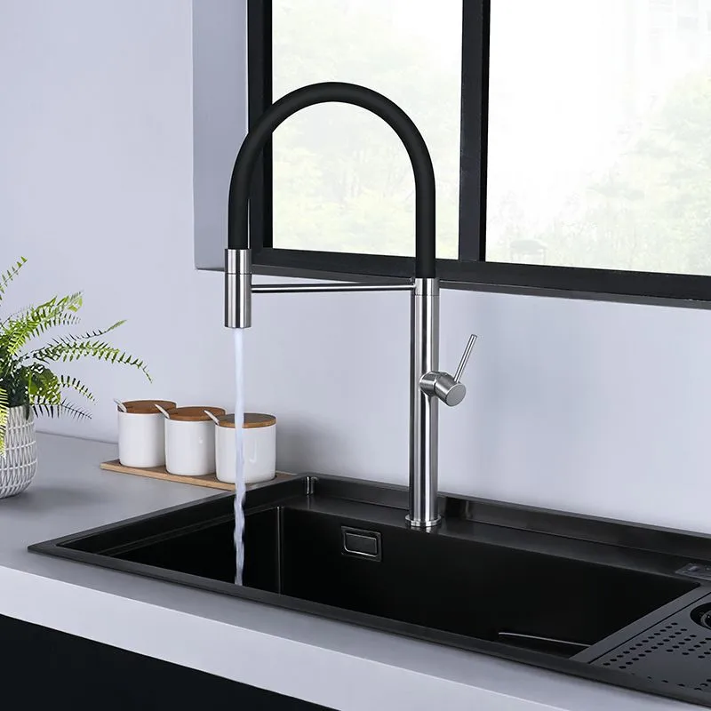 

Kitchen Faucet Solid Brass Crane For Kitchen Deck Mounted Sink Mixer Foldable Nickel Brushed/Gold/Chrome/ORB/Black
