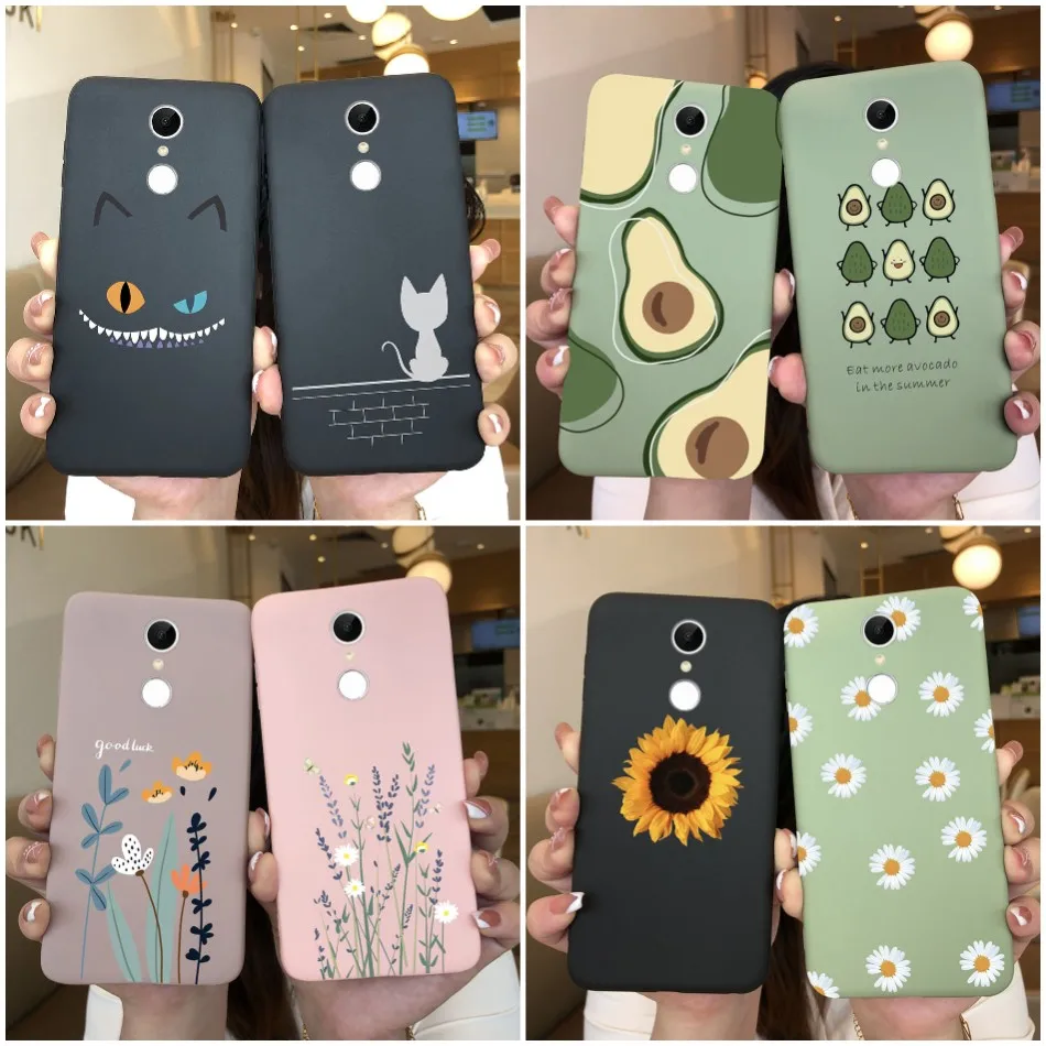 Phone Case For Xiaomi Redmi 5 5 Plus Case Soft Pattern Silicone TPU Back Cover For Xiaomi Redmi 5 Plus redmi5 Cases Coque Fundas