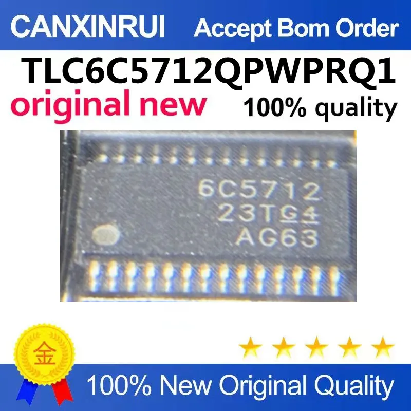 TLC6C5712QPWPRQ1; silk-screen 6C5712; 12-bit; Sinking LED; HTSSOP28