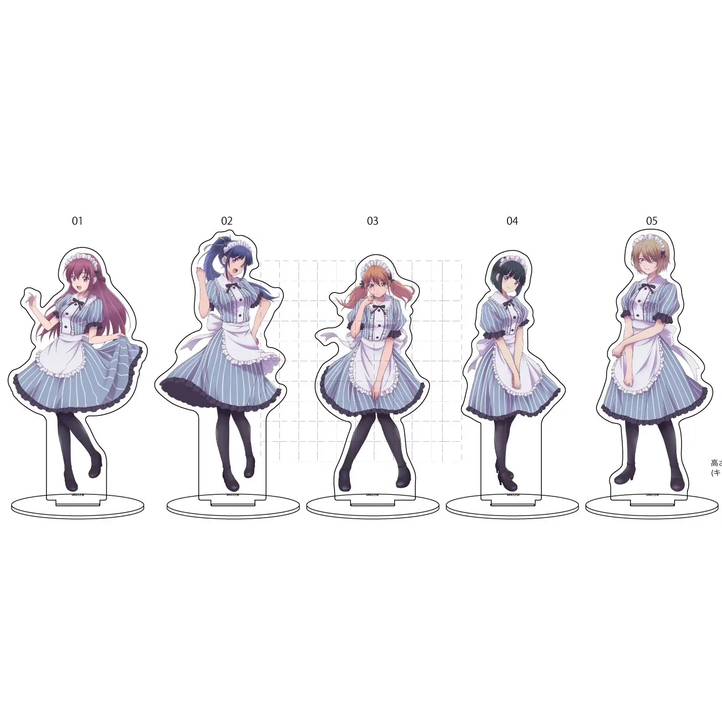 Game Hououji Akane Makuzawa Ouka Ono Shiragiku Tsukishima Riho Acrylic Stand Doll Anime Figure Model Plate Cosplay Toy for Gift