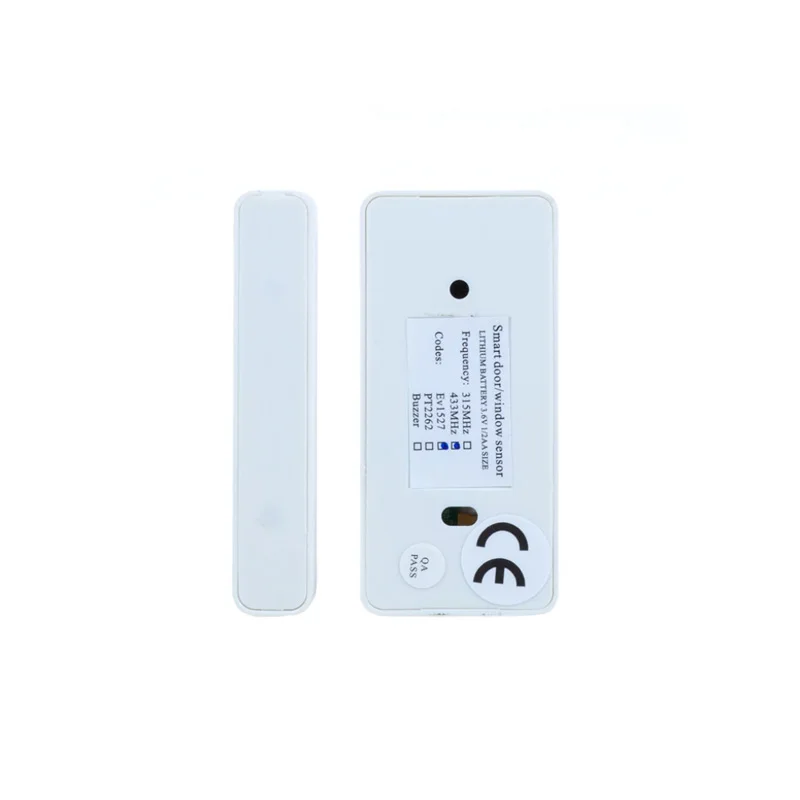 1/3pcs 433MHz EV1527 Wireless Door Sensor Magnetic Contact Switch Battery Power for Burglar Alarm System