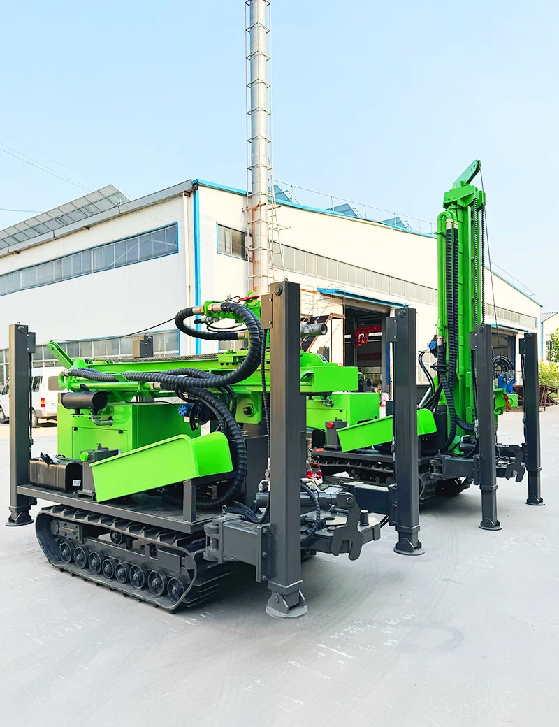 맞춤형 100m 200m 크롤러/휠 장착형 수중 시추기, 공기 압축기가 장착된 수중 시추 장비