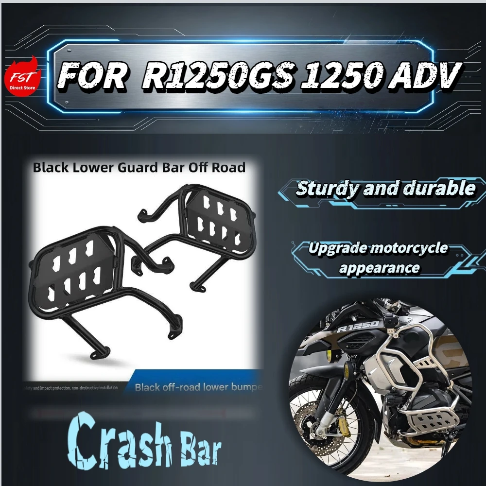For R1250GS R1250GS ADV Motorbike Off-Road Reinforced Lower Guard Bar Full Wrap Anti-Impact Engine Protection Frame Mod Parts