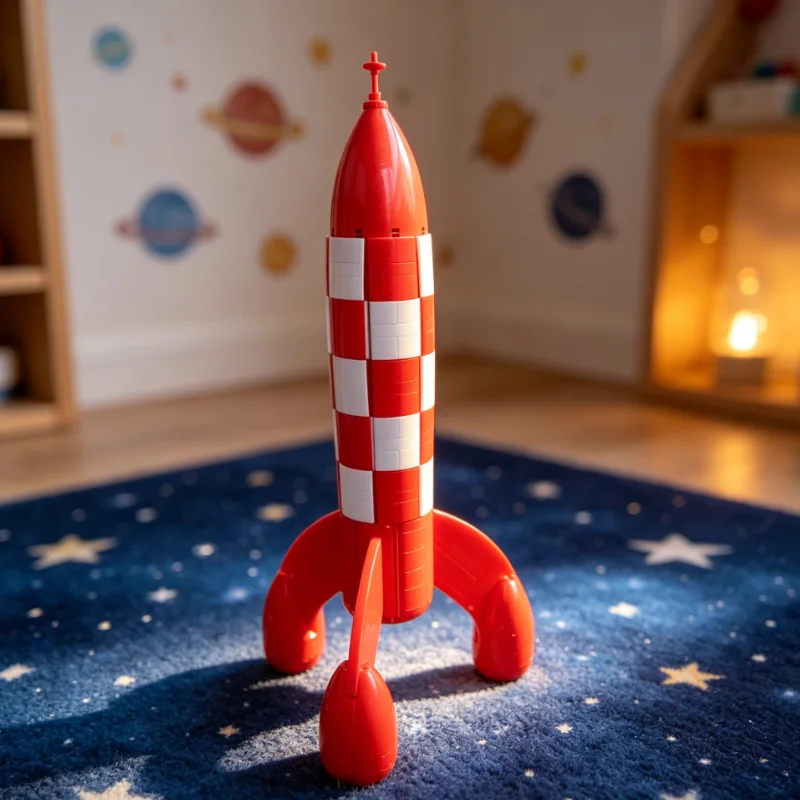 In Stock 1283PCS Creative Ideas Moon Assemble Model Rocket Building Blocks DIY Toys for Friends Birthday Christmas Gifts view 4