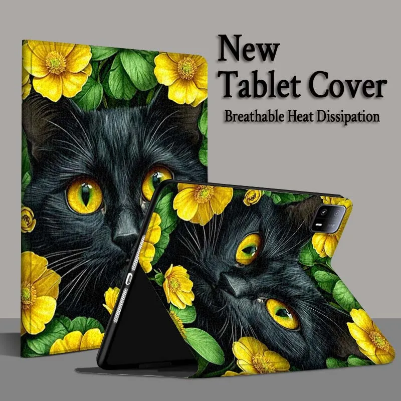 فراشة القط الفن زهرة ل Xiaomi Redmi Mi Pad 4 5 6 6s 7 7s SE Pro 2 11 Plus Max 12.4 11 11.2 12.5 8.7 بوصة اللوحي
