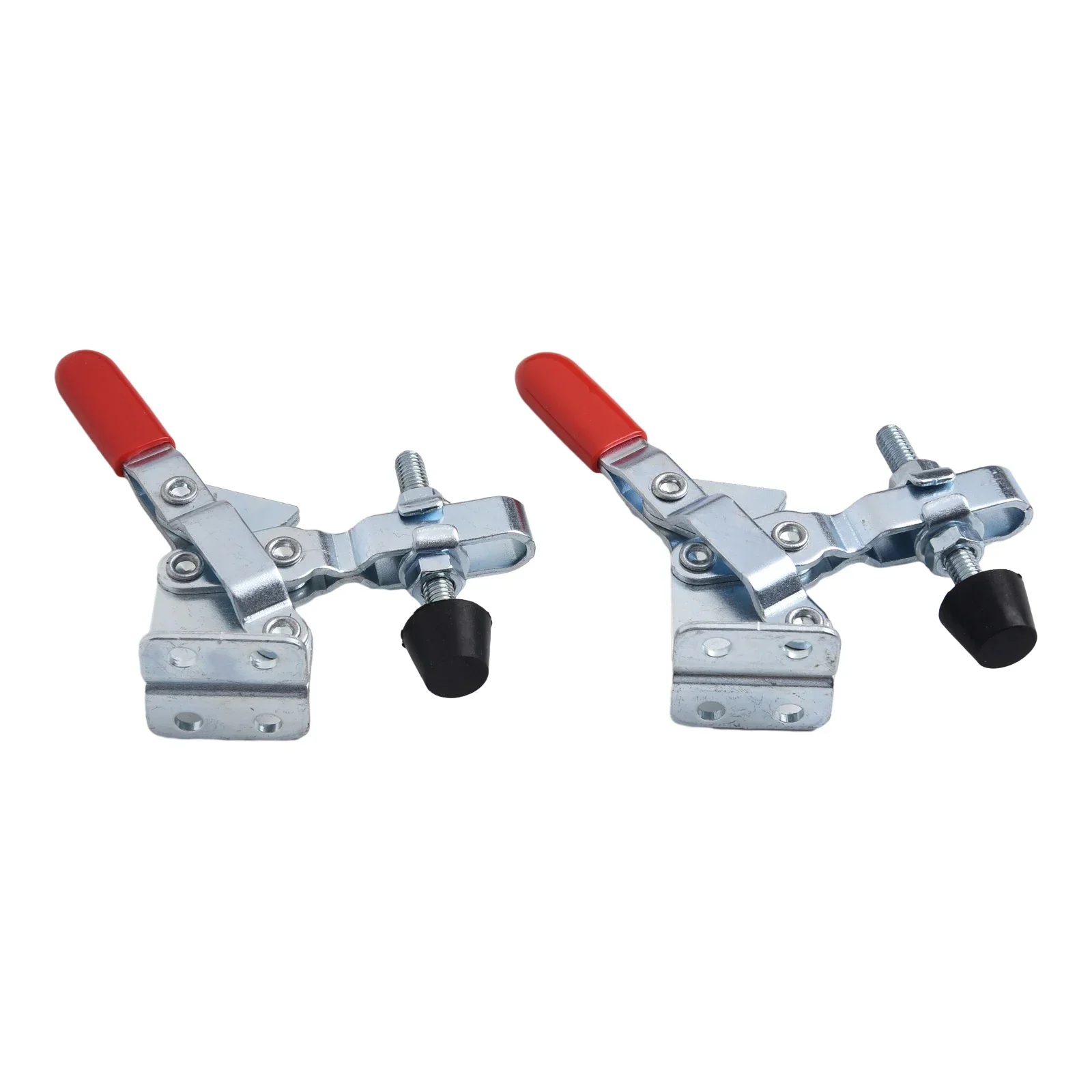 2 pçs GH-102B ferramenta de liberação rápida fixação rápida braçadeira de alternância 100kg 220lbs ferro galvanizado mão push pull braçadeira ferramenta para trabalhar madeira