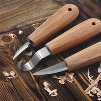6/7PCS Set Bamboo Wood Carving Knife Steel Bending Scraping Carving Knives Cutting Tool Wooden Digging DIY Hand Leather Tools