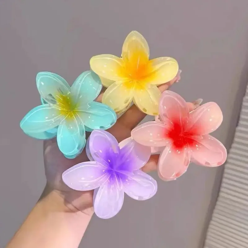 

Egg flower grab clip, vacation hot-selling side grab hairpin, back head disc hair shark clip hair accessories wholesale