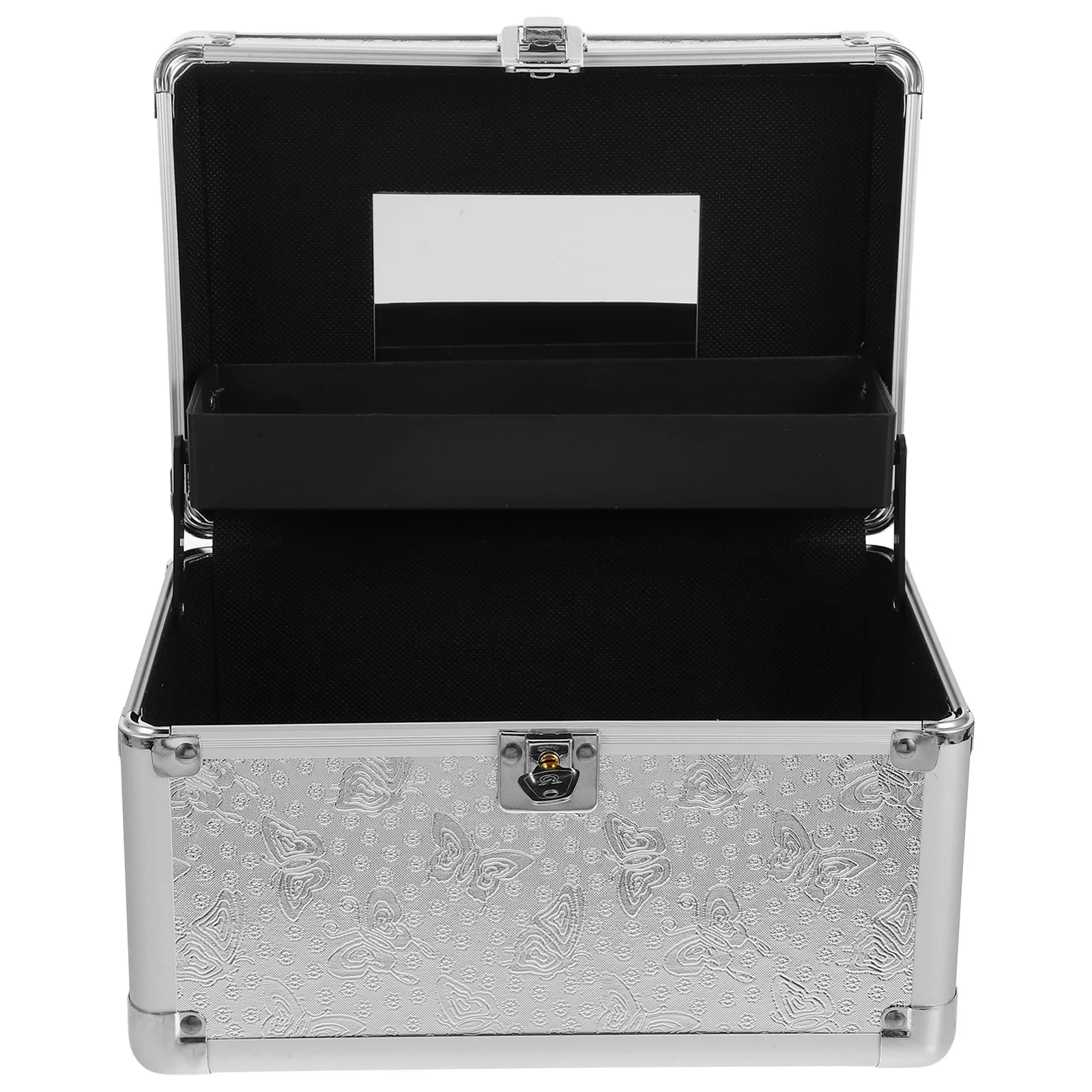 

Sturdy Mahjong Case Portable Aluminum Storage Box Large Capacity for Cards Tools Cosmetics Medicine Household Organizer Secure