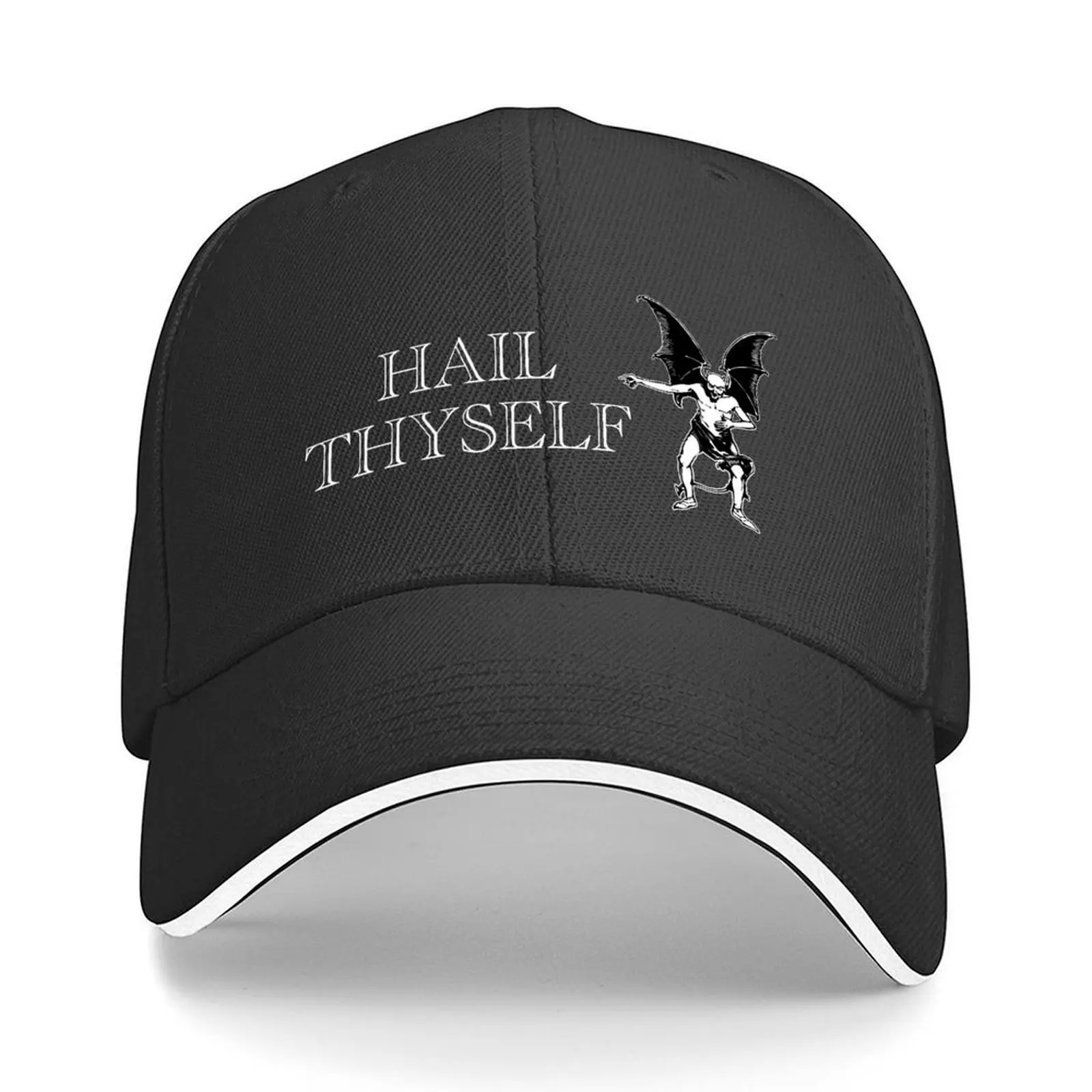 

Hail Thyself Baseball Cap Kids Hat Sun Cap Rave men's big size hat Men's Women's