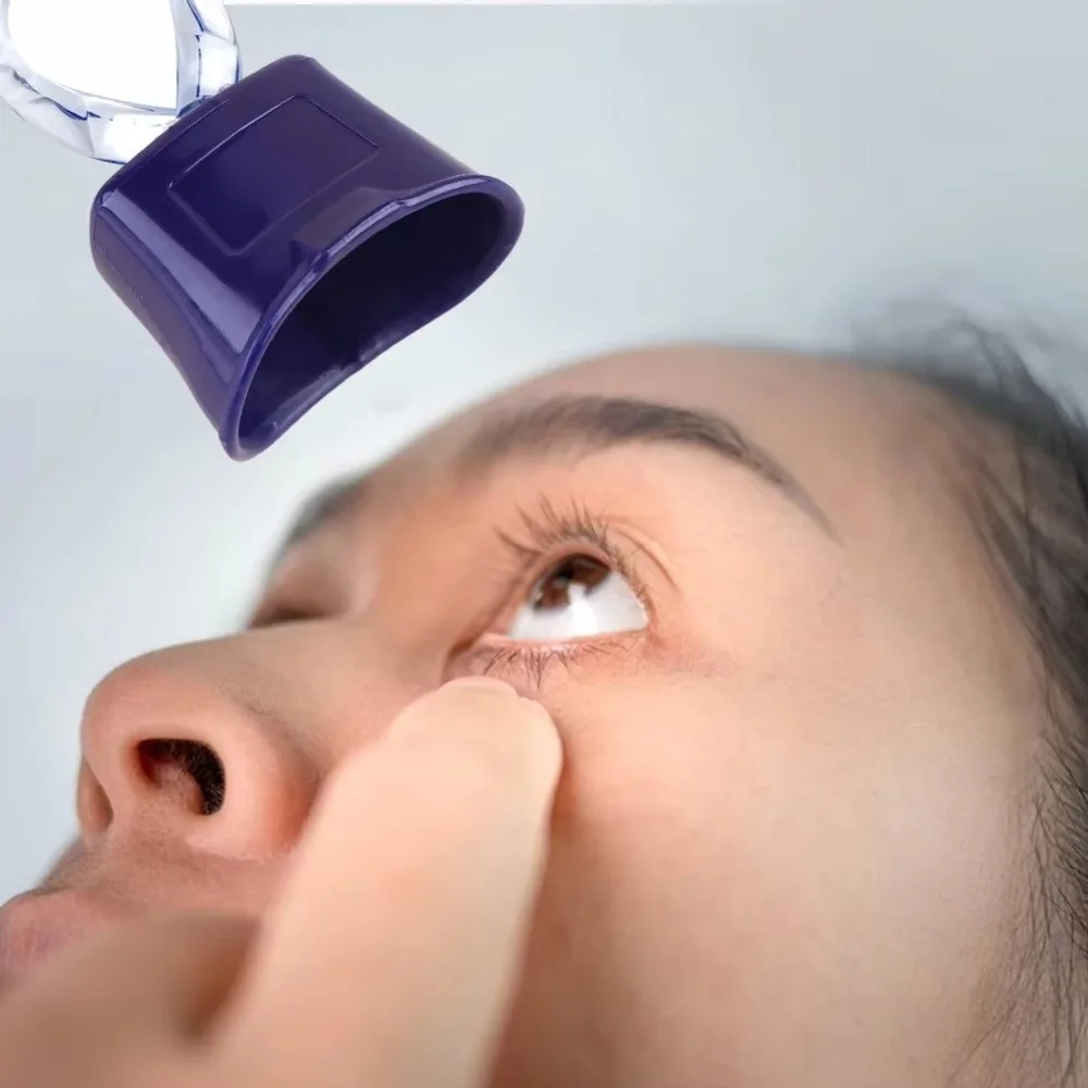 Easy Ergonomic Eye Drop Guide Accurate Application No-Spill Eye Dropper Applicator Easy Grip Handle Ergonomic Eyedrop Tool