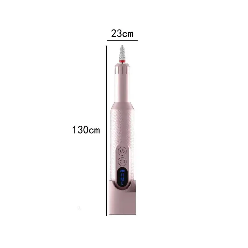 Electric Nail Drill Machine 15000 RPM Digital Display Dead Skin Removal Sanding File Pen for Polishing Removing Home Salon Use