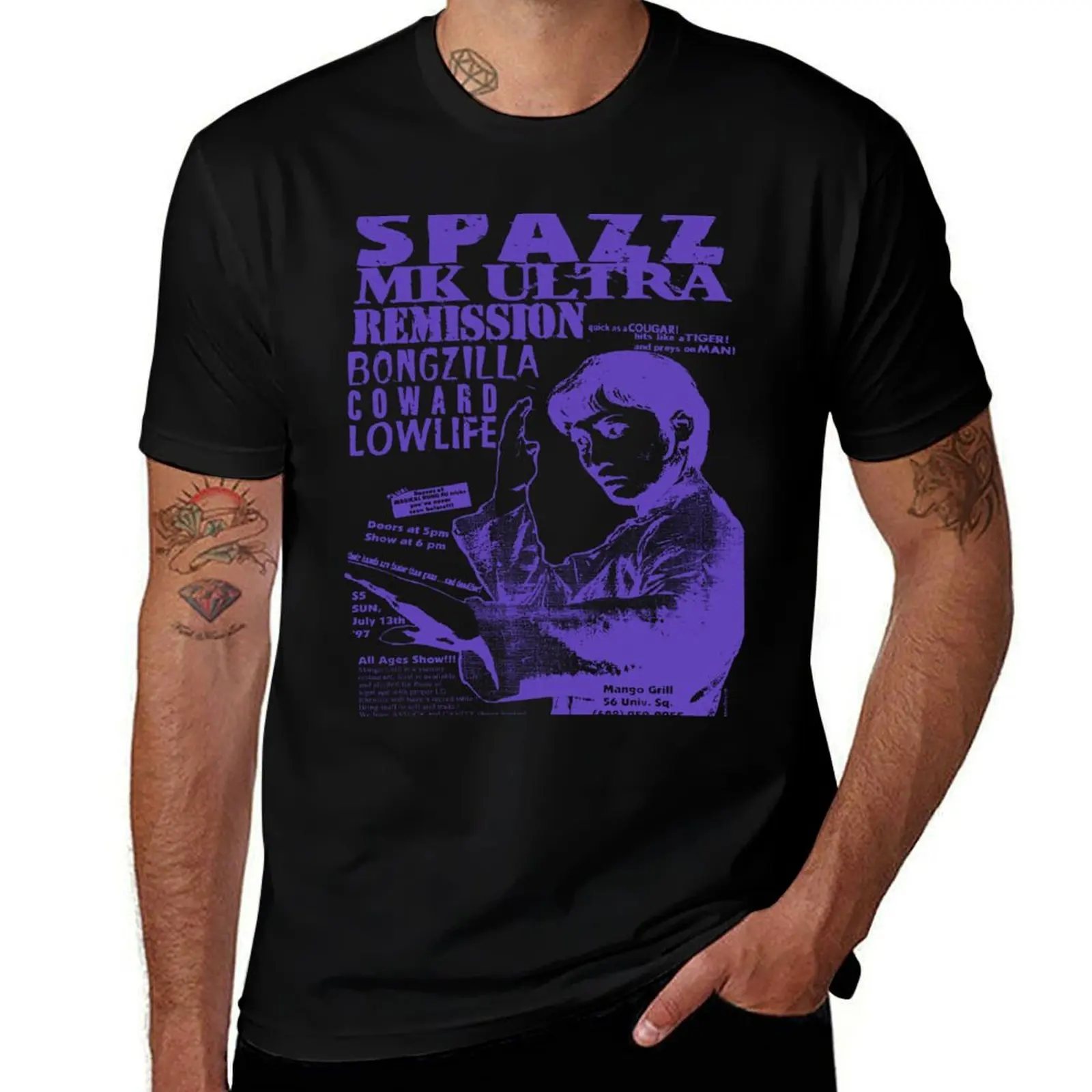 Spazz T-Shirt Big and Tall Solid Color T-Shirt