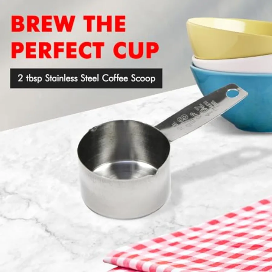 Select Coffee Measurer, 4 inch 2 tbsp, Stainless Steel