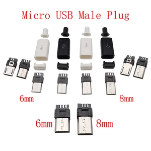 Männliche und weibliche USB -Steckverbinder, Typ C, Micro, USB 2.0, Typ A, männliche, Frauen -Versammlungsadapter, DIY -Lötreparatur, Datum Ladestecker, 10pcs 12 Hauptverkaufsanschluss für Schweißmaschinen - №9