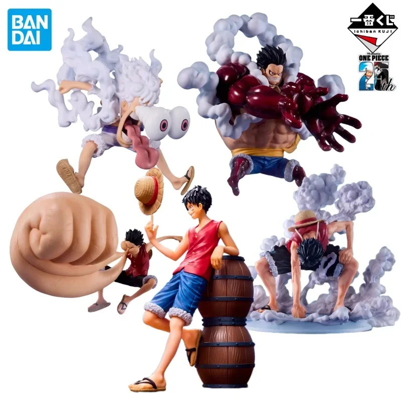 

Original BANDAI Ichiban KUJI One Piece TV Anime 25th Anniversary The Road To Pirate King Monkey D Luffy Gear 5 Anime Figures