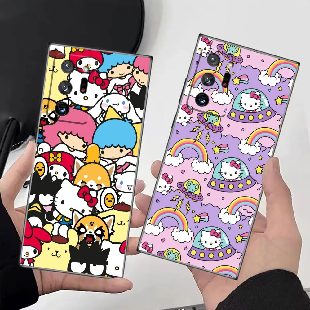 Case For Samsung Galaxy NOTE 20 10 9 Ultra Lite M62 M53 M51 5G 2018 J8 J7 J6 Pro Plus Prime Case Anime Cute H-Hello K-Kitty Cat