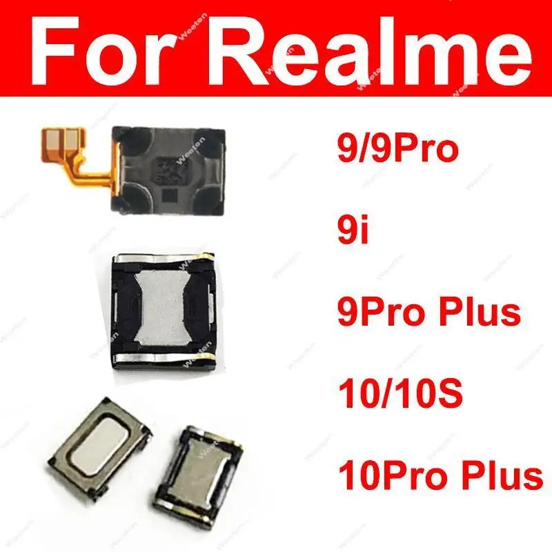 Earpiece Speaker For Realme 9 Pro Plus 9i 10S 10 Pro Plus 4G 5G Ear Speaker Flex Cable Earphone Sound Receiver Parts